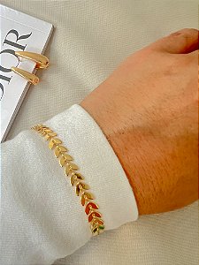 Pulseira Feminina Escama de Peixe