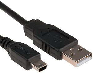 Cabo USB Mini X USB Macho - 5 Pinos