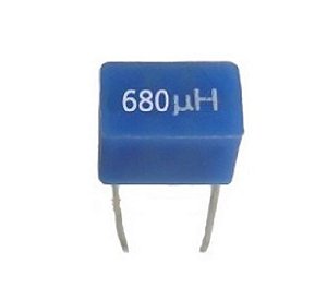 Indutor 680uh Radial  - Micro Choque (Pacote com 3 peças)