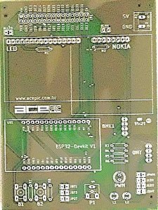 Placa Acepic Station V2.0 - Kit de Desenvolvimento com Módulo ESP32  (acompanha esquema elétrico)