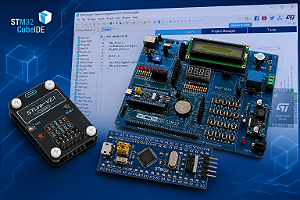 PACOTE DIDATICO STM32 - Placa STM32F103C8T6 + Gravador ST-LINK V2.1 + Livro STM32