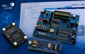 PACOTE STM32 2- Placa STM32F103C8T6 + Gravador ST-LINK V2.1 + Ebook STM32