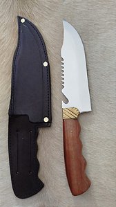 FACA ESTILO BOWIE ROBUSTA FULL TANG AÇO CIRÚRGICO