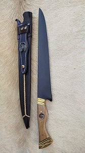 FACA JAVALIZEIRA COM BAINHA DE COURO