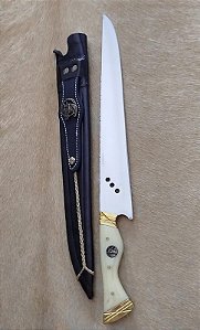 FACA JAVALIZEIRA COM BAINHA DE COURO