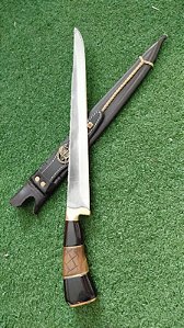 FACA JAVALIZEIRA COM BAINHA DE COURO