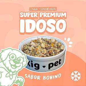 Alimentação Natural para Cães | Super Premium | Idoso | Sabor Bovino | Congelada