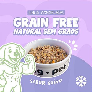Alimentação Natural para Cães | Grain Free | Sabor Suíno | Congelada