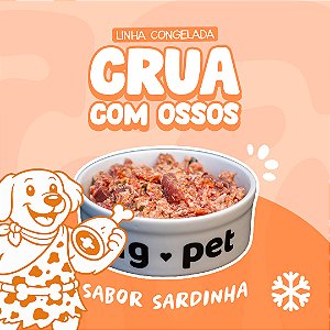 Alimentação Natural para Pets | Crua com Ossos (BARF) | Sabor Sardinha