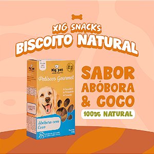 Biscoito Natural para Pets | Sabor Abóbora e Coco | 100% Natural | Sem aditivos