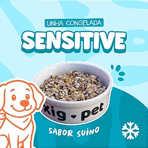 Alimentação Natural para Cães Adultos | Linha Sensitive | Congelado | Sabor Suíno
