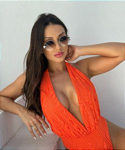 Body Tulum Renda Orange  Handmade Collection