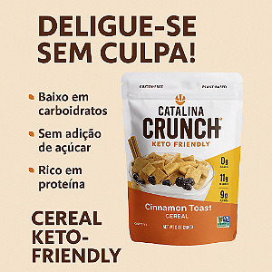 Cereal Catalina Crunch – Cinnamon Toast (Keto, Sem Açúcar, Sem Glúten)