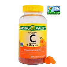 Gomas Vegetarianas de Vitamina C Spring Valley, 250 mg, 150 Ct