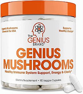 Genius Mushroom - Lions Mane, Cordyceps e Reishi -