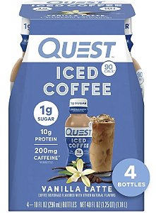 Quest Café Sabor Baunilha Latte, 4 Unid