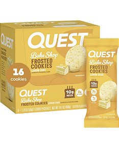 Quest Nutrition Frosted Cookies – Lemon Cake (Twin Pack, 16 unidades