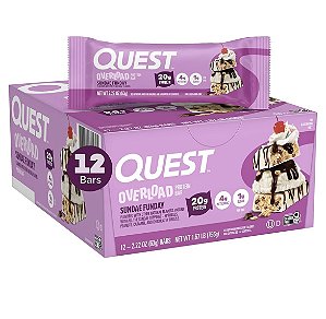 Barras de Proteína Quest Overload – Sabor Sundae Funday (12 Unidades)