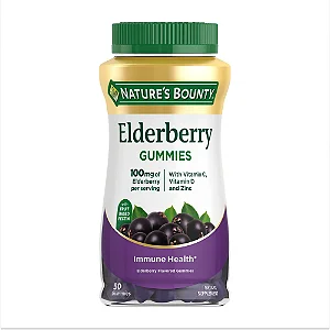 Nature's Bounty com Vitaminas A, C, D3, E e Zinco, Gomas de Suporte Imunológico, 50 unid