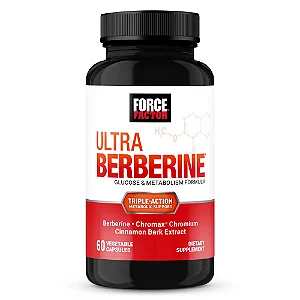 Fator de Força Ultra Berberina 500 mg – Suporte ao Metabolismo e Níveis Saudáveis de Glicose – 60 Cápsulas