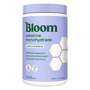 Bloom Nutrition Creatina Monohidratada em Pó, Sem Sabor, 40 Porções