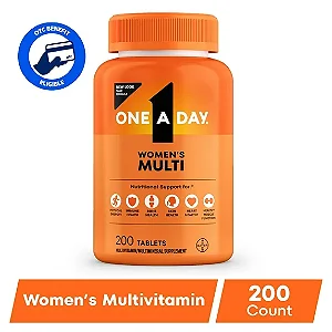 One A Day Multivitamin for Women with Biotin & Skin Health Support (200 comprimidos)