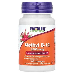NOW Foods, Metil B-12, 1.000 mcg, 100 Pastilhas