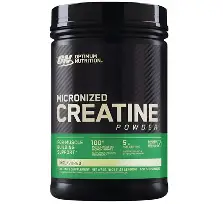 Optimum Nutrition, Creatina em pó micronizada, Sem sabor, 600 g