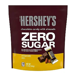 Hershey's Zero Açúcar Chocolate com Amêndoas 144 g