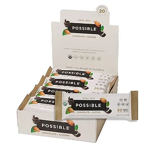 Possible Meal Bar Proteína Vegana Chocolate e Amêndoas 10 Barras