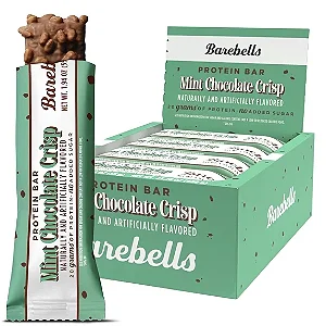 Barebells Mint Chocolate Crisp 20 g de Proteína – 12 Barras