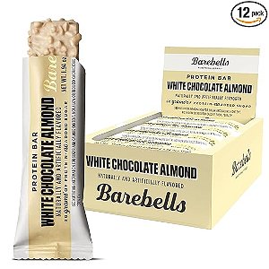 Barebells Chocolate Branco e Amêndoas 20 g de Proteína – 12 Barras