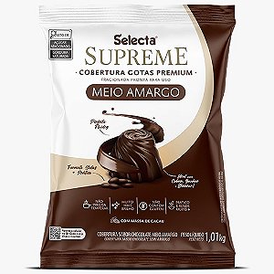 Cobertura Selecta  Gota Meio Amargo 1,01kg