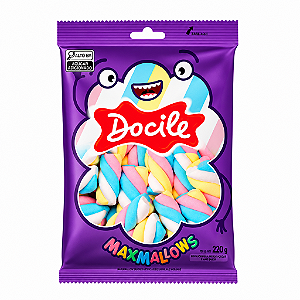 Marshmallow Colorido Docile 220g