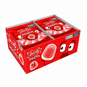 Bala Gelatina Docile Beijo 15g c/12un