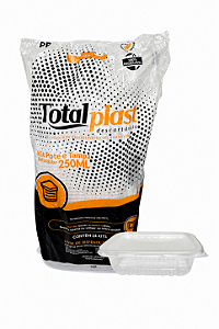 Pote Totalplast Retangular 250ml 24 Unidades