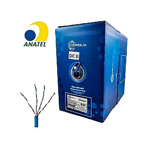 Cabo De Rede Cat5e 305m  Azul Copperlan