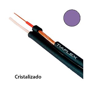 Cabo de Áudio Estéreo Philips 2 x 0,50mm 2 - Violeta - rolo com 100 mts