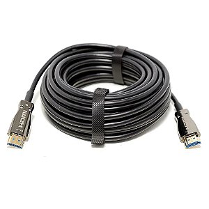 Cabo HDMI 2.0 Ultra HD via Fibra Óptica 20 Metros desmontável jccabos