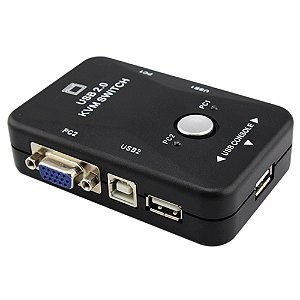 Kvm 2 Portas Usb 2.0 Para 2 PC