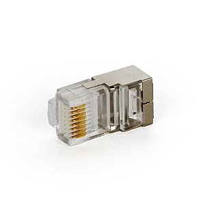 Conector Rj45 Blindado Speed Lan cat5e