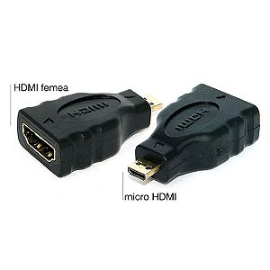 Adaptador Hdmi Micro - Para Hdmi Femea 4k