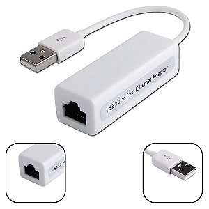 Adaptador USB de rede Lan Ethernet 10/100 Rj45