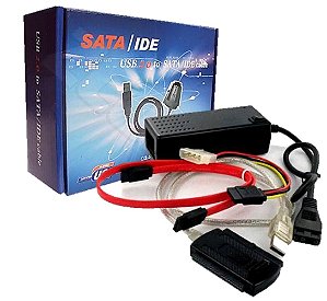 Adaptador Usb 2.0 Para Ide, Sata, Mini Ide - Liga O HD Na Porta Usb