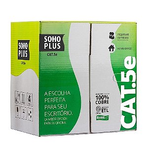 Cabo De Rede cat5e Caixa Com 305 Metros Furukawa Azul