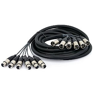 Multicabos com Conectores XLR 6 Vias - Amphenol