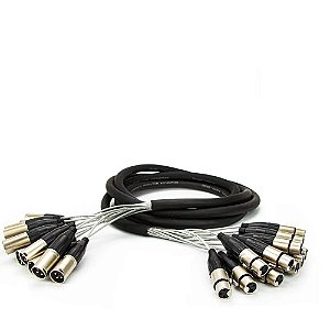 Multicabos com Conectores XLR 12 Vias