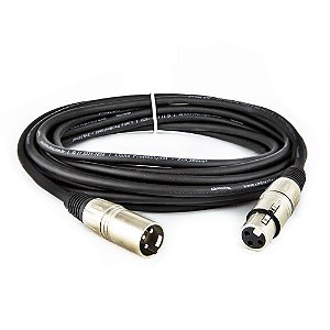 Cabo XLR Macho x XLR Fêmea Balanceado Profissional 5 MT