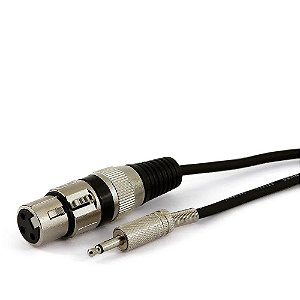 Cabo P2 mono  XLR Fêmea blindado 5 mts – jc.cabos