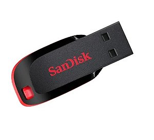 Pendrive SanDisk Cruzer Blade 32GB 2.0 preto e vermelho